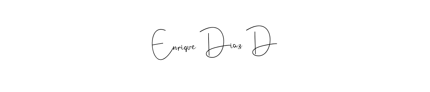 Make a beautiful signature design for name Enrique Diaz D. Use this online signature maker to create a handwritten signature for free. Enrique Diaz D signature style 4 images and pictures png