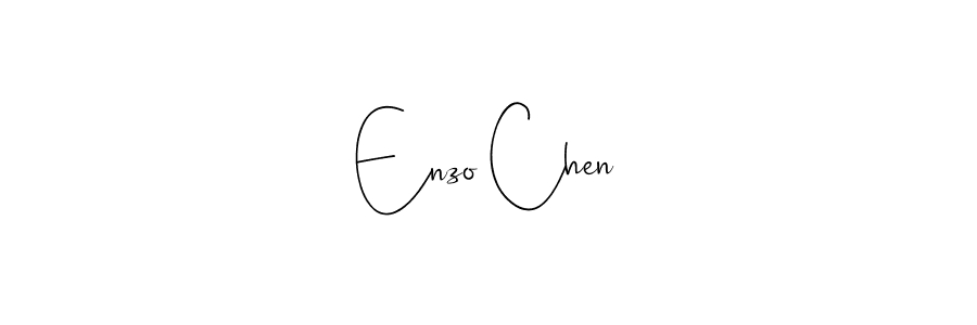 if you are searching for the best signature style for your name Enzo Chen. so please give up your signature search. here we have designed multiple signature styles  using Andilay-7BmLP. Enzo Chen signature style 4 images and pictures png