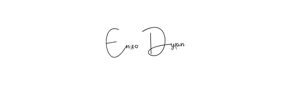 Enzo Dylan stylish signature style. Best Handwritten Sign (Andilay-7BmLP) for my name. Handwritten Signature Collection Ideas for my name Enzo Dylan. Enzo Dylan signature style 4 images and pictures png