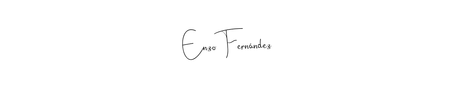 Make a beautiful signature design for name Enzo Fernández. With this signature (Andilay-7BmLP) style, you can create a handwritten signature for free. Enzo Fernández signature style 4 images and pictures png