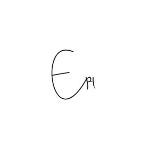 Make a beautiful signature design for name Epl. With this signature (Andilay-7BmLP) style, you can create a handwritten signature for free. Epl signature style 4 images and pictures png