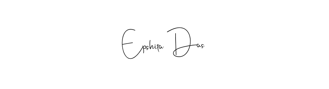 How to make Epshita Das name signature. Use Andilay-7BmLP style for creating short signs online. This is the latest handwritten sign. Epshita Das signature style 4 images and pictures png