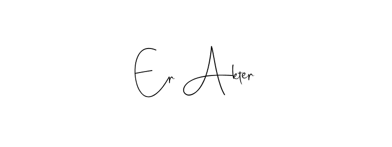 Use a signature maker to create a handwritten signature online. With this signature software, you can design (Andilay-7BmLP) your own signature for name Er Akter. Er Akter signature style 4 images and pictures png