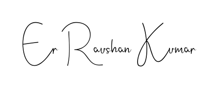 Make your name Er Raushan Kumar memorable on every contract using Andilay-7BmLP autograph style. Instant transparent background export available. Er Raushan Kumar signature style 4 images and pictures png