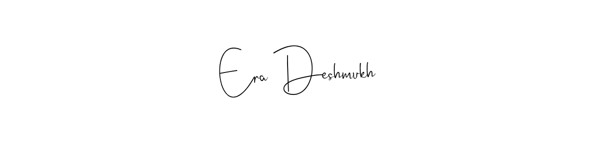 How to make Era Deshmukh name signature. Use Andilay-7BmLP style for creating short signs online. This is the latest handwritten sign. Era Deshmukh signature style 4 images and pictures png