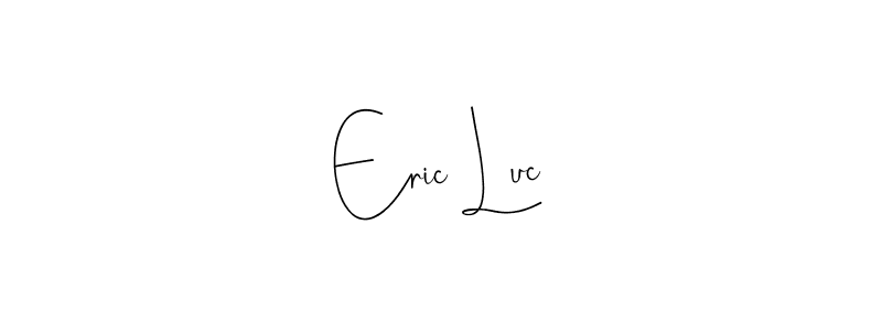 Also You can easily find your signature by using the search form. We will create Eric Luc name handwritten signature images for you free of cost using Andilay-7BmLP sign style. Eric Luc signature style 4 images and pictures png