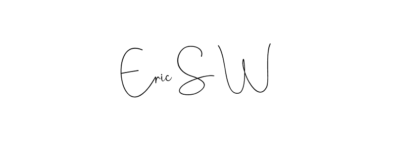 How to make Eric S W name signature. Use Andilay-7BmLP style for creating short signs online. This is the latest handwritten sign. Eric S W signature style 4 images and pictures png