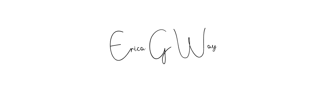 Similarly Andilay-7BmLP is the best handwritten signature design. Signature creator online .You can use it as an online autograph creator for name Erica G Way. Erica G Way signature style 4 images and pictures png
