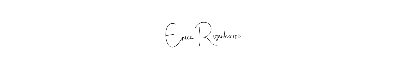 How to make Erica Rittenhouse name signature. Use Andilay-7BmLP style for creating short signs online. This is the latest handwritten sign. Erica Rittenhouse signature style 4 images and pictures png