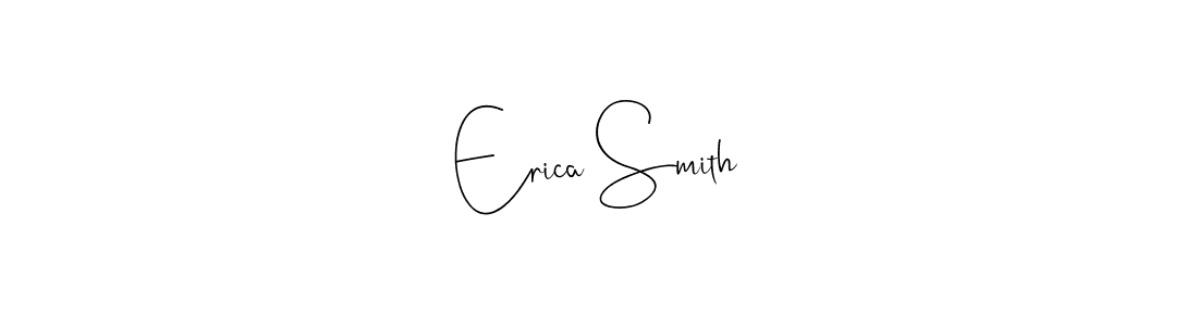 How to make Erica Smith name signature. Use Andilay-7BmLP style for creating short signs online. This is the latest handwritten sign. Erica Smith signature style 4 images and pictures png