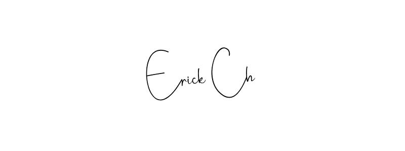 The best way (Andilay-7BmLP) to make a short signature is to pick only two or three words in your name. The name Erick Ch include a total of six letters. For converting this name. Erick Ch signature style 4 images and pictures png