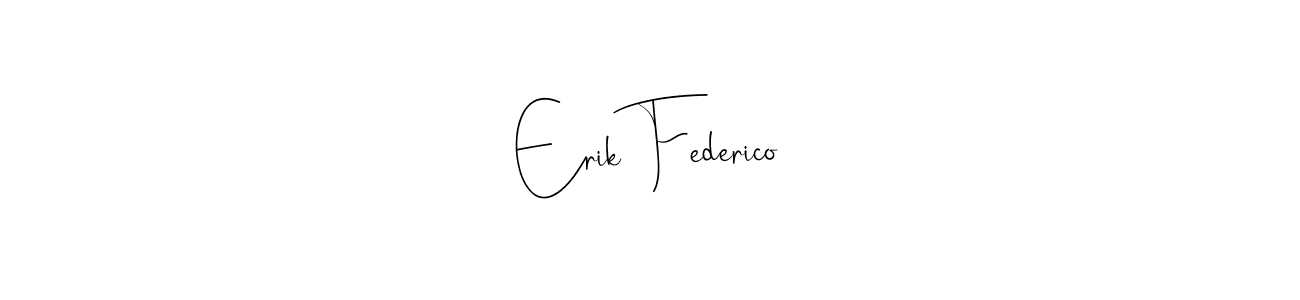 You can use this online signature creator to create a handwritten signature for the name Erik Federico. This is the best online autograph maker. Erik Federico signature style 4 images and pictures png