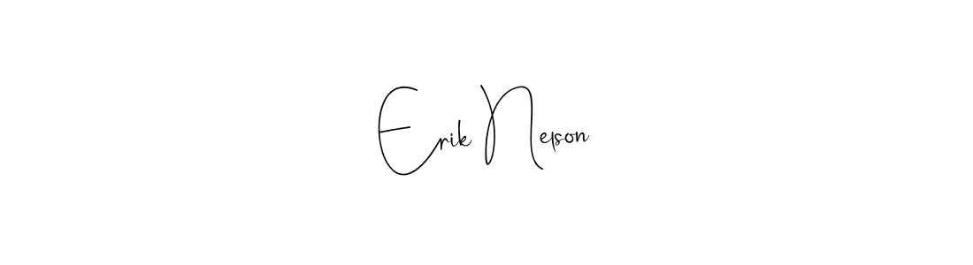 if you are searching for the best signature style for your name Erik Nelson. so please give up your signature search. here we have designed multiple signature styles  using Andilay-7BmLP. Erik Nelson signature style 4 images and pictures png