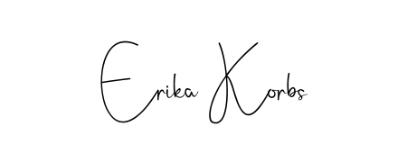 A classic penmanship look for Erika Korbs. The Andilay-7BmLP font brings timeless elegance and confidence to every signed document. Erika Korbs signature style 4 images and pictures png