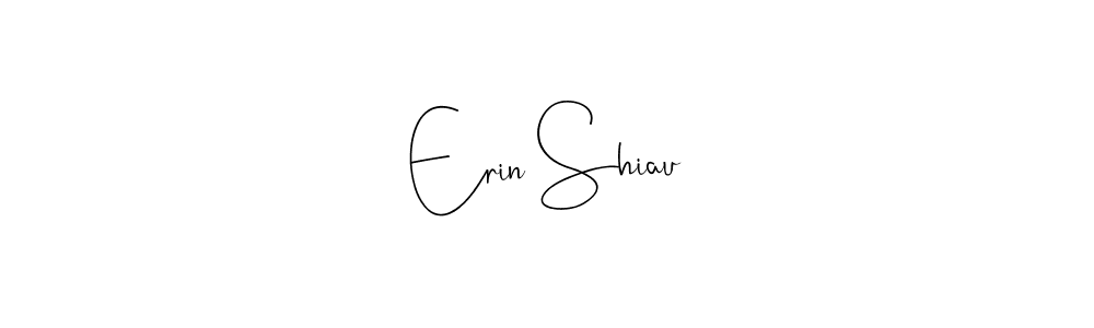 Design your own signature with our free online signature maker. With this signature software, you can create a handwritten (Andilay-7BmLP) signature for name Erin Shiau. Erin Shiau signature style 4 images and pictures png