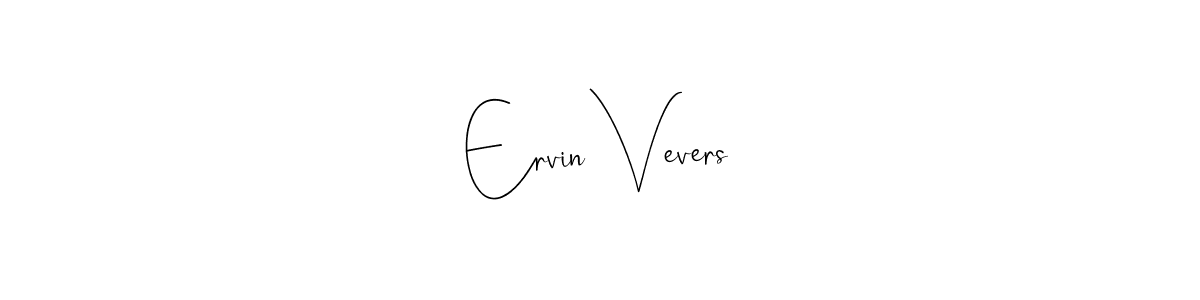 Make a beautiful signature design for name Ervin Vevers. Use this online signature maker to create a handwritten signature for free. Ervin Vevers signature style 4 images and pictures png
