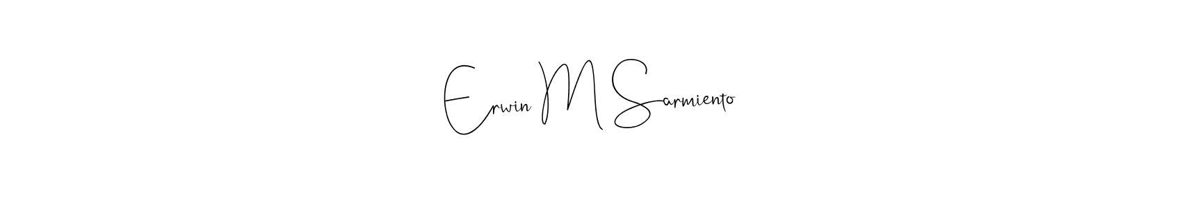 Check out images of Autograph of Erwin M Sarmiento name. Actor Erwin M Sarmiento Signature Style. Andilay-7BmLP is a professional sign style online. Erwin M Sarmiento signature style 4 images and pictures png