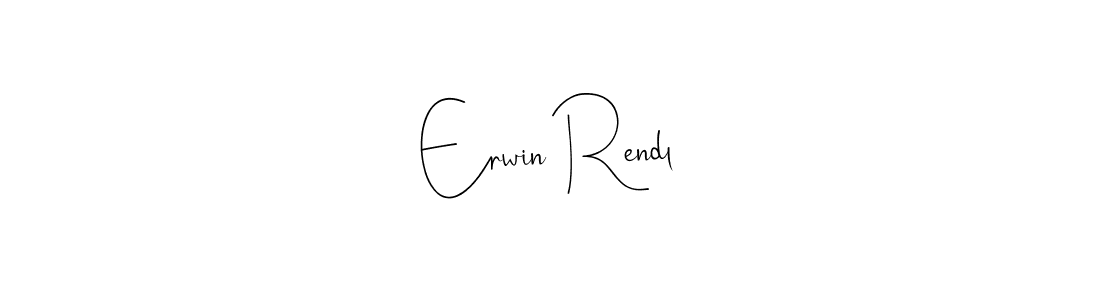 Here are the top 10 professional signature styles for the name Erwin Rendl. These are the best autograph styles you can use for your name. Erwin Rendl signature style 4 images and pictures png