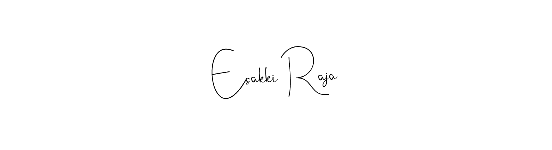 Make a beautiful signature design for name Esakki Raja. With this signature (Andilay-7BmLP) style, you can create a handwritten signature for free. Esakki Raja signature style 4 images and pictures png