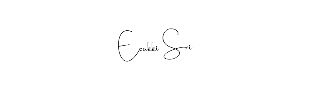 if you are searching for the best signature style for your name Esakki Sri. so please give up your signature search. here we have designed multiple signature styles  using Andilay-7BmLP. Esakki Sri signature style 4 images and pictures png