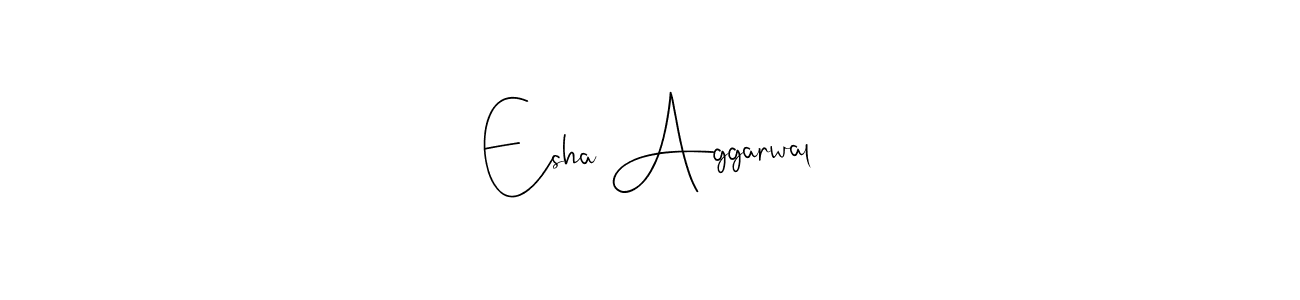 Make a beautiful signature design for name Esha Aggarwal. Use this online signature maker to create a handwritten signature for free. Esha Aggarwal signature style 4 images and pictures png