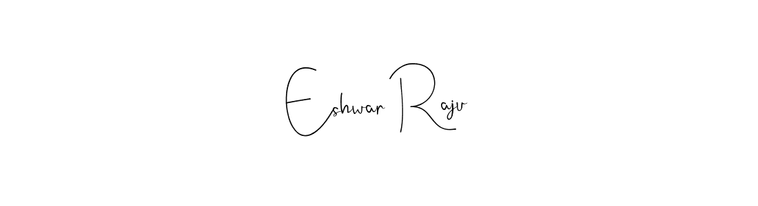 Also You can easily find your signature by using the search form. We will create Eshwar Raju name handwritten signature images for you free of cost using Andilay-7BmLP sign style. Eshwar Raju signature style 4 images and pictures png