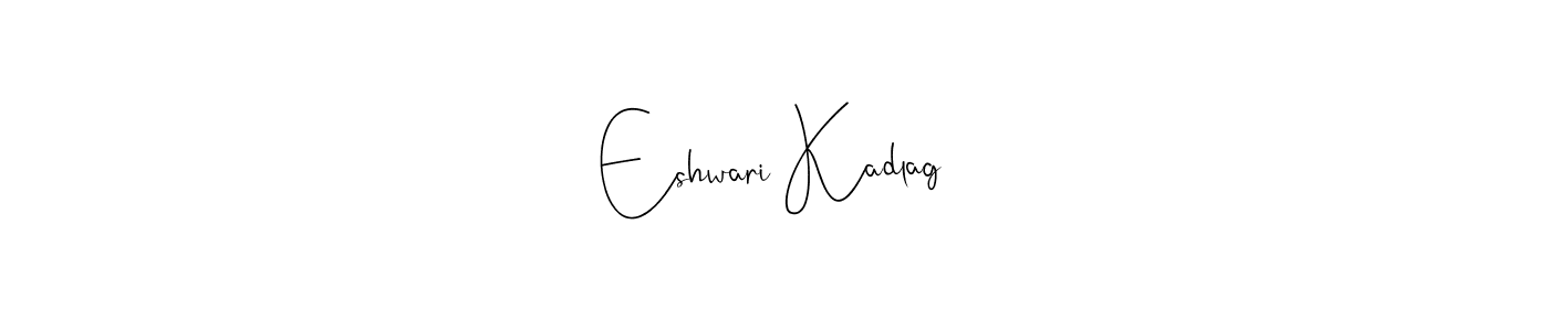 You can use this online signature creator to create a handwritten signature for the name Eshwari Kadlag. This is the best online autograph maker. Eshwari Kadlag signature style 4 images and pictures png