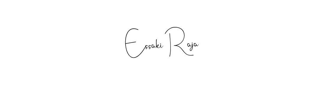 How to make Essaki Raja name signature. Use Andilay-7BmLP style for creating short signs online. This is the latest handwritten sign. Essaki Raja signature style 4 images and pictures png