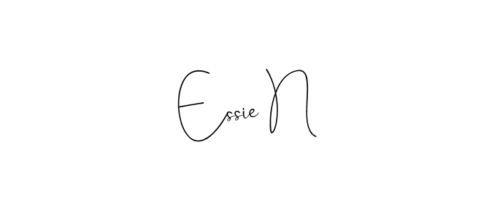 Essie N stylish signature style. Best Handwritten Sign (Andilay-7BmLP) for my name. Handwritten Signature Collection Ideas for my name Essie N. Essie N signature style 4 images and pictures png