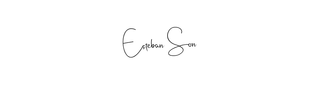 Also we have Esteban Son name is the best signature style. Create professional handwritten signature collection using Andilay-7BmLP autograph style. Esteban Son signature style 4 images and pictures png