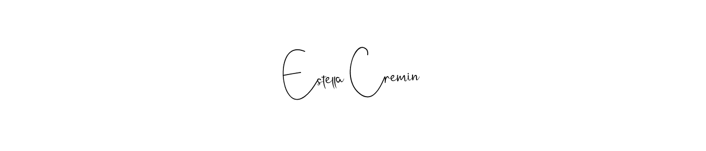 Make a short Estella Cremin signature style. Manage your documents anywhere anytime using Andilay-7BmLP. Create and add eSignatures, submit forms, share and send files easily. Estella Cremin signature style 4 images and pictures png