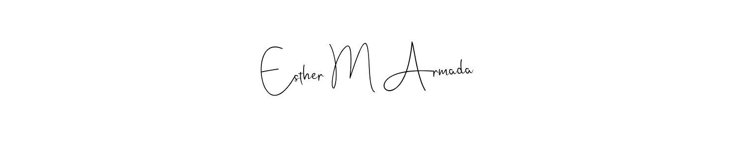 Best and Professional Signature Style for Esther M Armada. Andilay-7BmLP Best Signature Style Collection. Esther M Armada signature style 4 images and pictures png