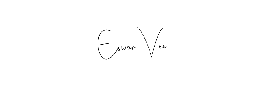 Make a beautiful signature design for name Eswar Vee. With this signature (Andilay-7BmLP) style, you can create a handwritten signature for free. Eswar Vee signature style 4 images and pictures png