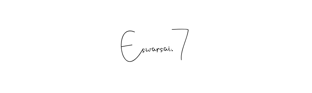 How to Draw Eswarsai.7 signature style? Andilay-7BmLP is a latest design signature styles for name Eswarsai.7. Eswarsai.7 signature style 4 images and pictures png