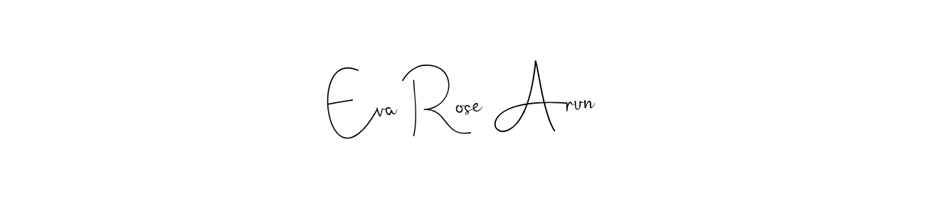 Similarly Andilay-7BmLP is the best handwritten signature design. Signature creator online .You can use it as an online autograph creator for name Eva Rose Arun. Eva Rose Arun signature style 4 images and pictures png