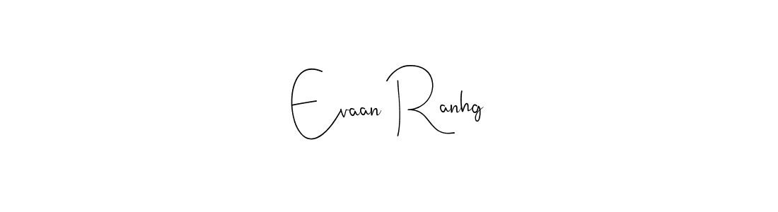 The best way (Andilay-7BmLP) to make a short signature is to pick only two or three words in your name. The name Evaan Ranhg include a total of six letters. For converting this name. Evaan Ranhg signature style 4 images and pictures png