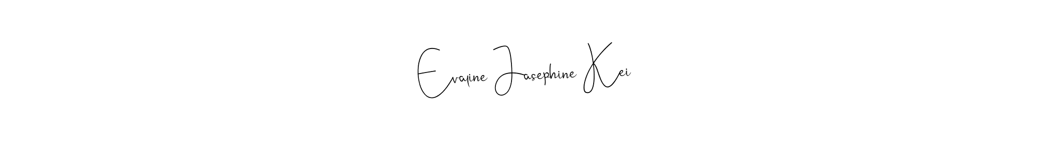 Also we have Evaline Jasephine Kei name is the best signature style. Create professional handwritten signature collection using Andilay-7BmLP autograph style. Evaline Jasephine Kei signature style 4 images and pictures png