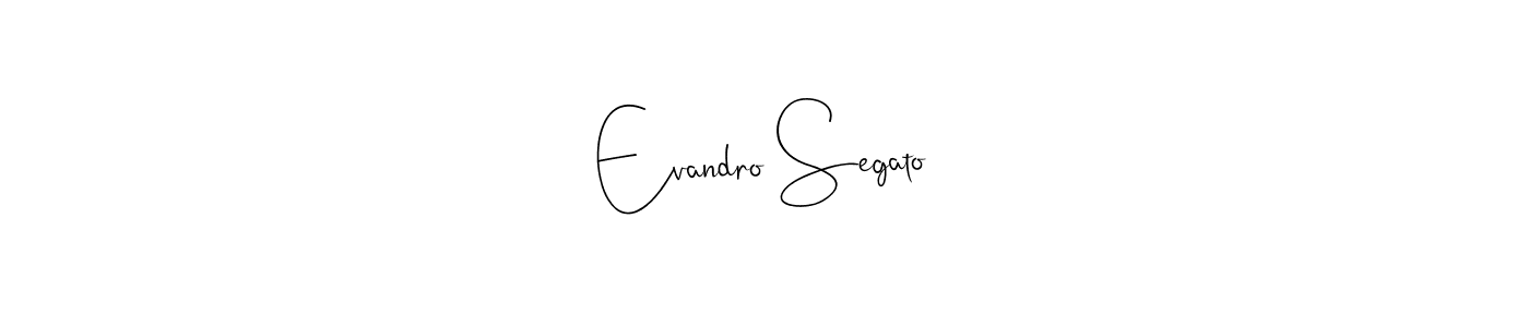 The best way (Andilay-7BmLP) to make a short signature is to pick only two or three words in your name. The name Evandro Segato include a total of six letters. For converting this name. Evandro Segato signature style 4 images and pictures png
