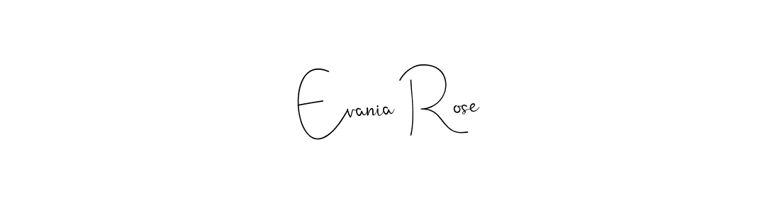 Design your own signature with our free online signature maker. With this signature software, you can create a handwritten (Andilay-7BmLP) signature for name Evania Rose. Evania Rose signature style 4 images and pictures png