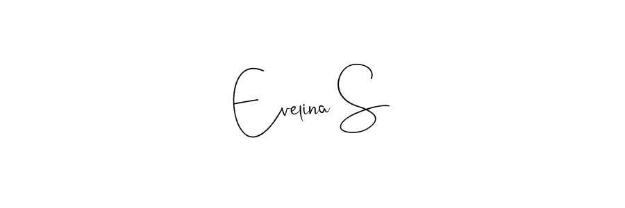 Use a signature maker to create a handwritten signature online. With this signature software, you can design (Andilay-7BmLP) your own signature for name Evelina S. Evelina S signature style 4 images and pictures png