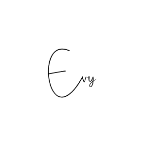 Make a beautiful signature design for name Evy. With this signature (Andilay-7BmLP) style, you can create a handwritten signature for free. Evy signature style 4 images and pictures png