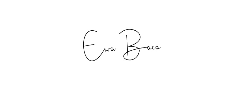 This is the best signature style for the Ewa Baca name. Also you like these signature font (Andilay-7BmLP). Mix name signature. Ewa Baca signature style 4 images and pictures png