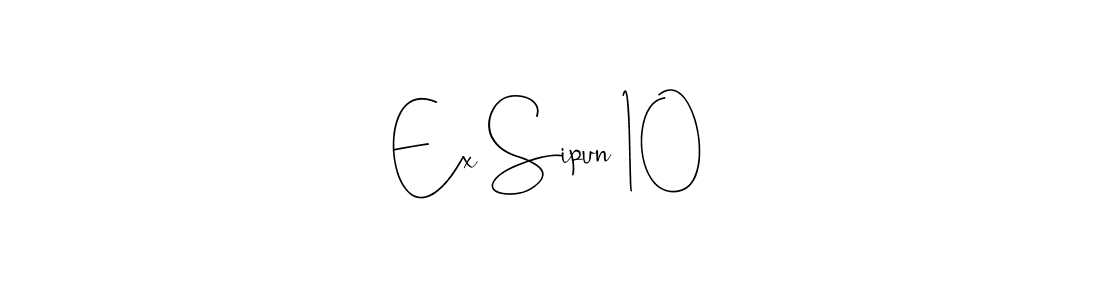 The best way (Andilay-7BmLP) to make a short signature is to pick only two or three words in your name. The name Ex Sipun 10 include a total of six letters. For converting this name. Ex Sipun 10 signature style 4 images and pictures png