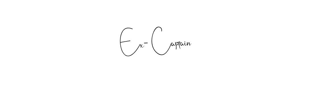 The best way (Andilay-7BmLP) to make a short signature is to pick only two or three words in your name. The name Ex- Captain include a total of six letters. For converting this name. Ex- Captain signature style 4 images and pictures png