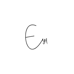 How to Draw Eyl signature style? Andilay-7BmLP is a latest design signature styles for name Eyl. Eyl signature style 4 images and pictures png