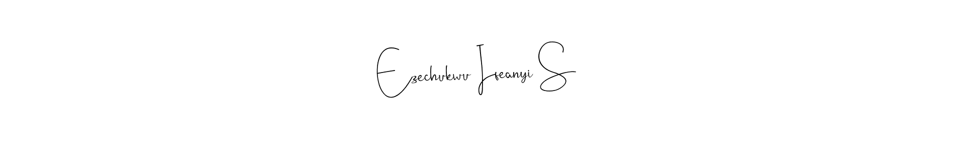 Also You can easily find your signature by using the search form. We will create Ezechukwu Ifeanyi S name handwritten signature images for you free of cost using Andilay-7BmLP sign style. Ezechukwu Ifeanyi S signature style 4 images and pictures png
