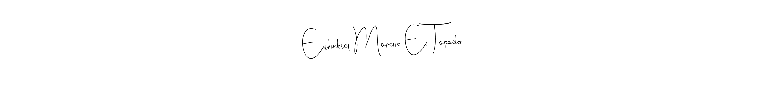 This is the best signature style for the Ezhekiel Marcus E. Tapado name. Also you like these signature font (Andilay-7BmLP). Mix name signature. Ezhekiel Marcus E. Tapado signature style 4 images and pictures png