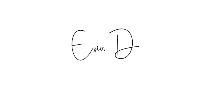 You should practise on your own different ways (Andilay-7BmLP) to write your name (Ezio. D) in signature. don't let someone else do it for you. Ezio. D signature style 4 images and pictures png