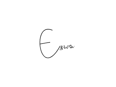 Design your own signature with our free online signature maker. With this signature software, you can create a handwritten (Andilay-7BmLP) signature for name Ezwa. Ezwa signature style 4 images and pictures png