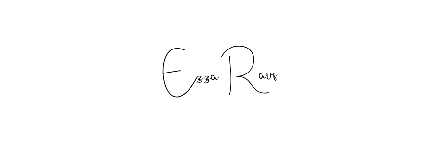 Make a beautiful signature design for name Ezza Rauf. Use this online signature maker to create a handwritten signature for free. Ezza Rauf signature style 4 images and pictures png
